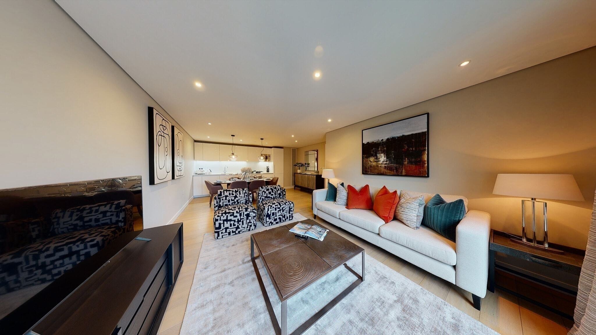 3-bedroom 2 bathrooms flat on Merchant Square East, W2